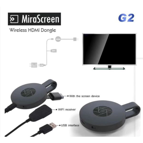 Chromecast G2 4K Ultra HD Streaming de TV HD Google Miracast Netflix ZPOV 0EF4